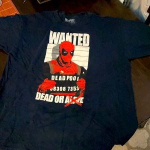 Marvel Deadpool shirt navy blue Size XL Men’s